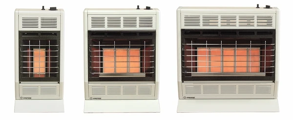 Empire Infrared Heater With Hydraulic Thermostat Controls - White - 18,000 BTU - Image 2