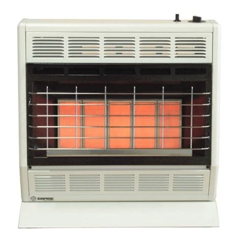 Empire Infrared Heater With Manual Heat Controls - White - 30,000 BTU