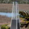 Fire Sense Stainless Steel Pyramid Flame Propane Gas Patio Heater