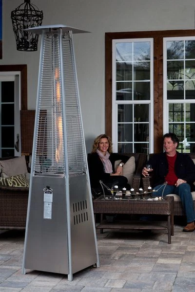 Fire Sense Stainless Steel Pyramid Flame Propane Gas Patio Heater - Image 3