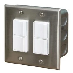 Infratech Comfort Dual Duplex Switch With Standard Gang Box - WD Series Heaters