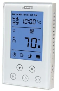 King Electrical Clear Touch Programmable Thermostat