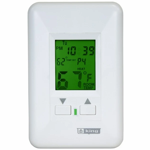 King Electrical Hydronic Two-Circuit Programmable Thermostat - Image 3